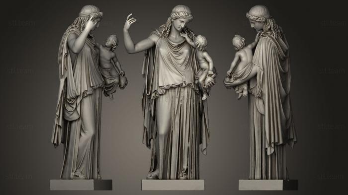 Статуи античные и исторические Эйрена с Плутосом